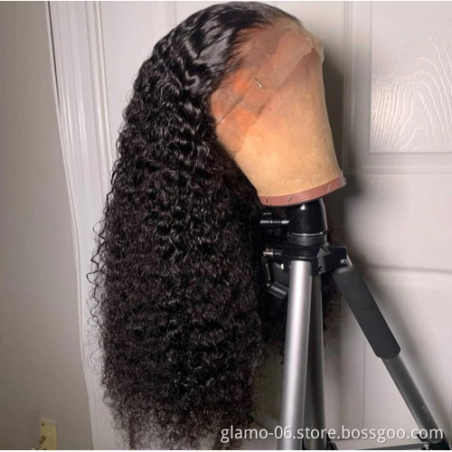 150% 200% Density HD Full lace Human Hair Wig Glueless HD Transparent Lace wig Natural Virgin Human Hair Lace Front Wigs